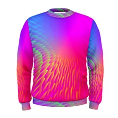 Light Aurora Pink Purple Gold Men s Sweatshirt by Mariart