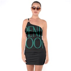 Opening Soon Sign One Soulder Bodycon Dress by Mariart