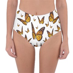 Butterfly Spoonflower Reversible High-waist Bikini Bottoms by Mariart