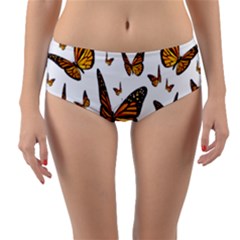 Butterfly Spoonflower Reversible Mid-waist Bikini Bottoms by Mariart