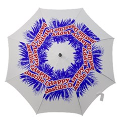 Happy Bastille Day Graphic Logo Hook Handle Umbrellas (medium) by dflcprints