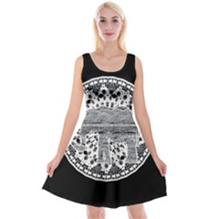 Ornate Mandala Elephant  Reversible Velvet Sleeveless Dress by Valentinaart