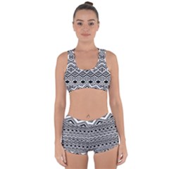 Aztec Design  Pattern Racerback Boyleg Bikini Set by BangZart