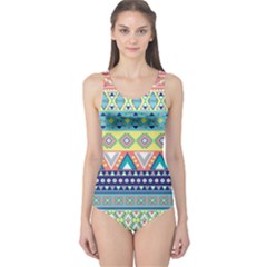 Tribal Print One Piece Swimsuit by BangZart