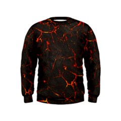 Volcanic Textures Kids  Sweatshirt by BangZart