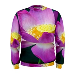 Pink Lotus Flower Men s Sweatshirt by BangZart