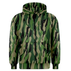 Green Military Vector Pattern Texture Men s Zipper Hoodie by BangZart