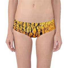 Yellow Chevron Zigzag Pattern Classic Bikini Bottoms by BangZart