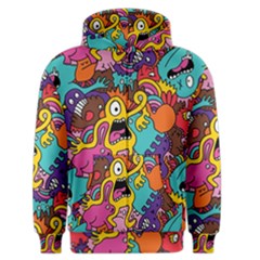 Monster Patterns Men s Zipper Hoodie by BangZart