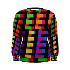 Colorful Rectangles And Squares                         Women s Sweatshirt by LalyLauraFLM