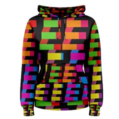 Colorful Rectangles And Squares                        Women s Pullover Hoodie by LalyLauraFLM