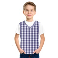 Usa Flag Blue Large Gingham Check Plaid  Kids  Sportswear