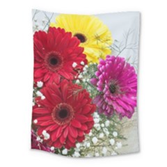 Flowers Gerbera Floral Spring Medium Tapestry by BangZart