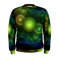 Retrotacular Rainbow Dots In A Fractal Microscope Men s Sweatshirt by jayaprime