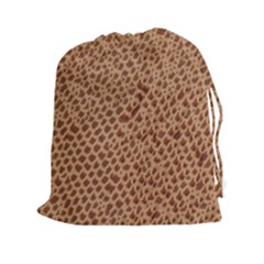 Giraffe Pattern Animal Print Drawstring Pouches (xxl)