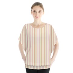 Stripes Pink And Green  Line Pattern Blouse