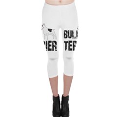 Bull Terrier  Capri Leggings  by Valentinaart