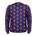 Blue Geometric Losangle Pattern Men s Sweatshirt View1