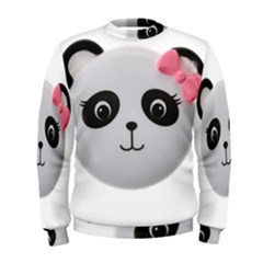 Pretty Cute Panda Men s Sweatshirt by BangZart