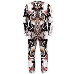 Art Traditional Batik Flower Pattern Onepiece Jumpsuit (men)  by BangZart