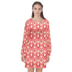 9 Long Sleeve Chiffon Shift Dress 