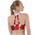 Autumn Maple Leaf Clip Art Sweetheart Sports Bra View2