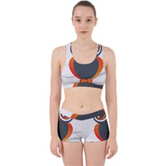 Owl Logo Work It Out Sports Bra Set by BangZart