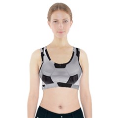 Soccer Ball Sports Bra With Pocket