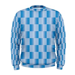 Blue Plaided Pattern Men s Sweatshirt by paulaoliveiradesign