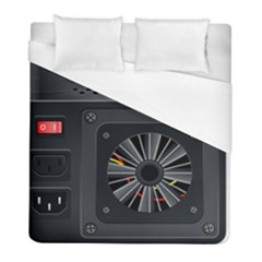 Special Black Power Supply Computer Duvet Cover (full/ Double Size) by BangZart