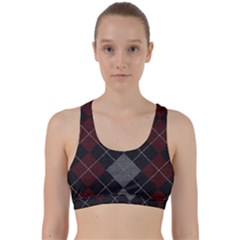 Wool Texture With Great Pattern Back Weave Sports Bra