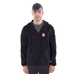 Rac - Black Plain Hooded Wind Breaker (men) by mdnp