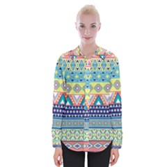 Tribal Print Womens Long Sleeve Shirt