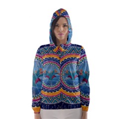 Traditional Pakistani Art Hooded Wind Breaker (women) by BangZart