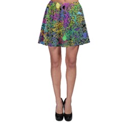 Starbursts Biploar Spring Colors Nature Skater Skirt by BangZart