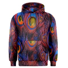 Pretty Peacock Feather Men s Pullover Hoodie by BangZart