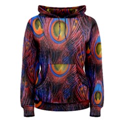 Pretty Peacock Feather Women s Pullover Hoodie by BangZart