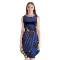 Peacock Feather Retina Mac Sleeveless Chiffon Dress   by BangZart