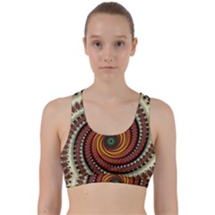 Fractal Pattern Back Weave Sports Bra by BangZart