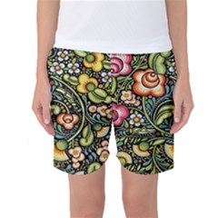 Bohemia Floral Pattern Women s Basketball Shorts by BangZart