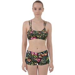 Bohemia Floral Pattern Women s Sports Set