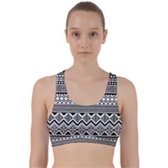 Aztec Pattern Design Back Weave Sports Bra by BangZart