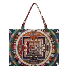 Colorful Mandala Medium Tote Bag by BangZart