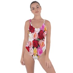 Rose Color Beautiful Flowers Bring Sexy Back Swimsuit