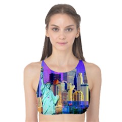 New York City The Statue Of Liberty Tank Bikini Top