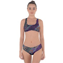 Batik Art Pattern  Criss Cross Bikini Set