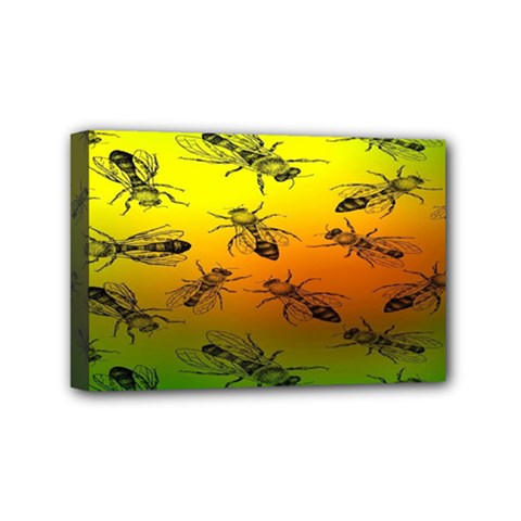 Insect Pattern Mini Canvas 6  X 4  by BangZart