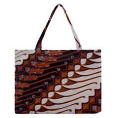 Traditional Batik Sarong Medium Zipper Tote Bag