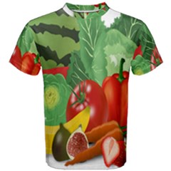 Fruits Vegetables Artichoke Banana Men s Cotton Tee by Nexatart