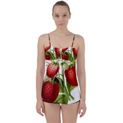 Food Fruit Leaf Leafy Leaves Babydoll Tankini Set by Nexatart